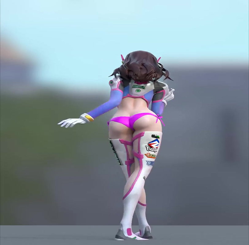 D Va Mets SFM Overwatch Animated Hentai 3 D CGI Video 4