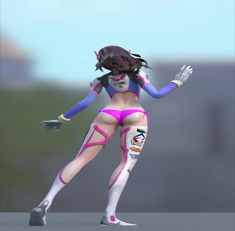D Va Mets SFM Overwatch Animated Hentai 3 D CGI Video 4
