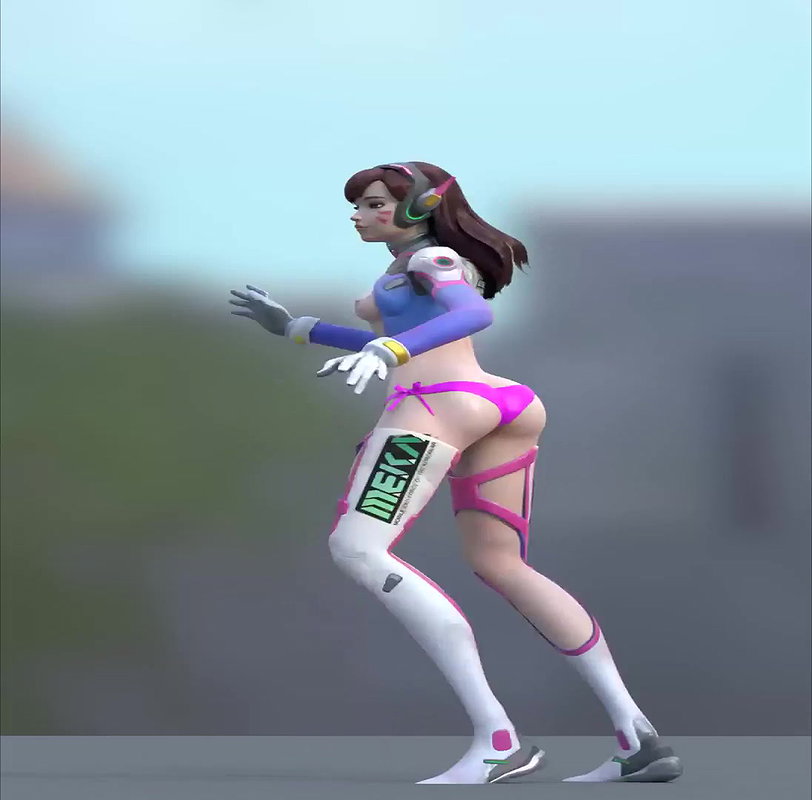D Va Mets SFM Overwatch Animated Hentai 3 D CGI Video 4