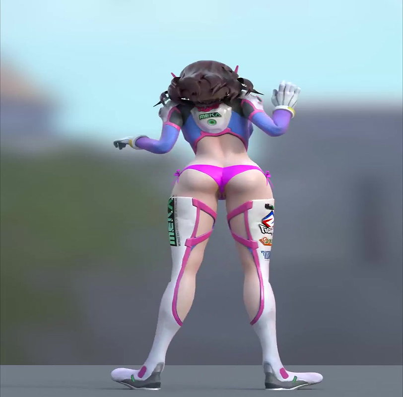 D Va Mets SFM Overwatch Animated Hentai 3 D CGI Video 4