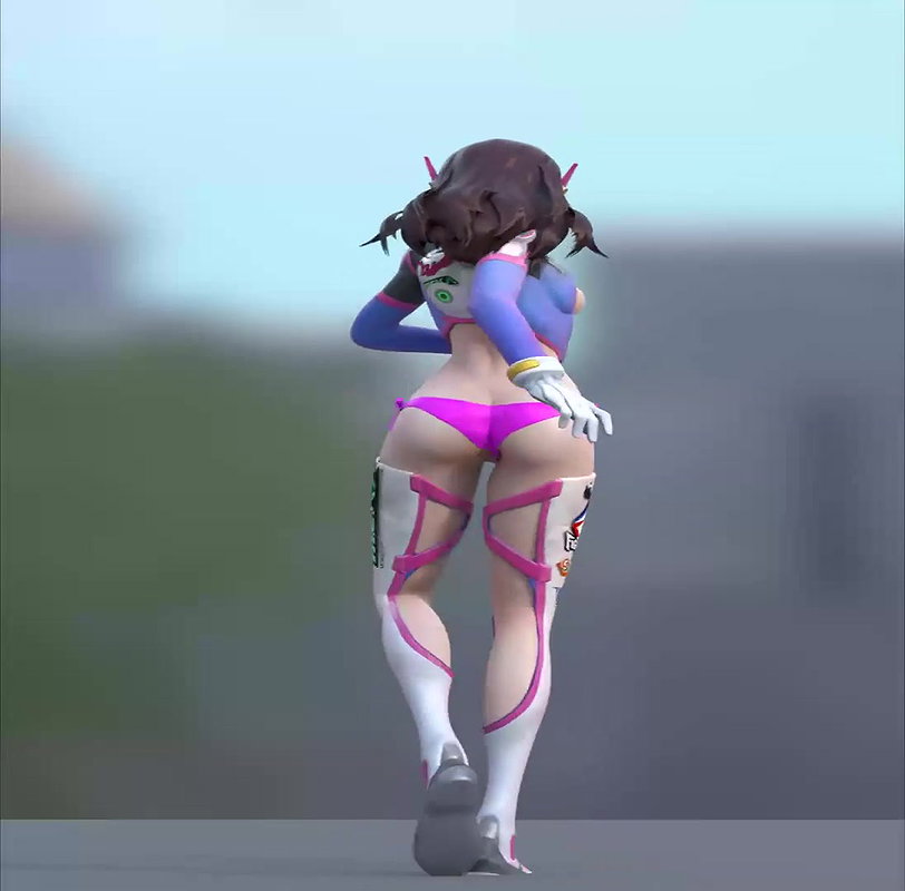 D Va Mets SFM Overwatch Animated Hentai 3 D CGI Video 4