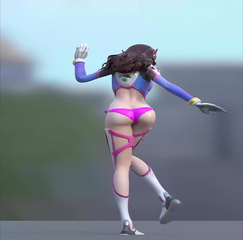 D Va Mets SFM Overwatch Animated Hentai 3 D CGI Video 4