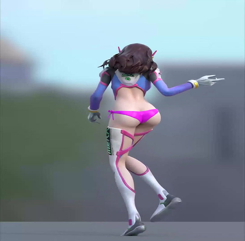 D Va Mets SFM Overwatch Animated Hentai 3 D CGI Video 4