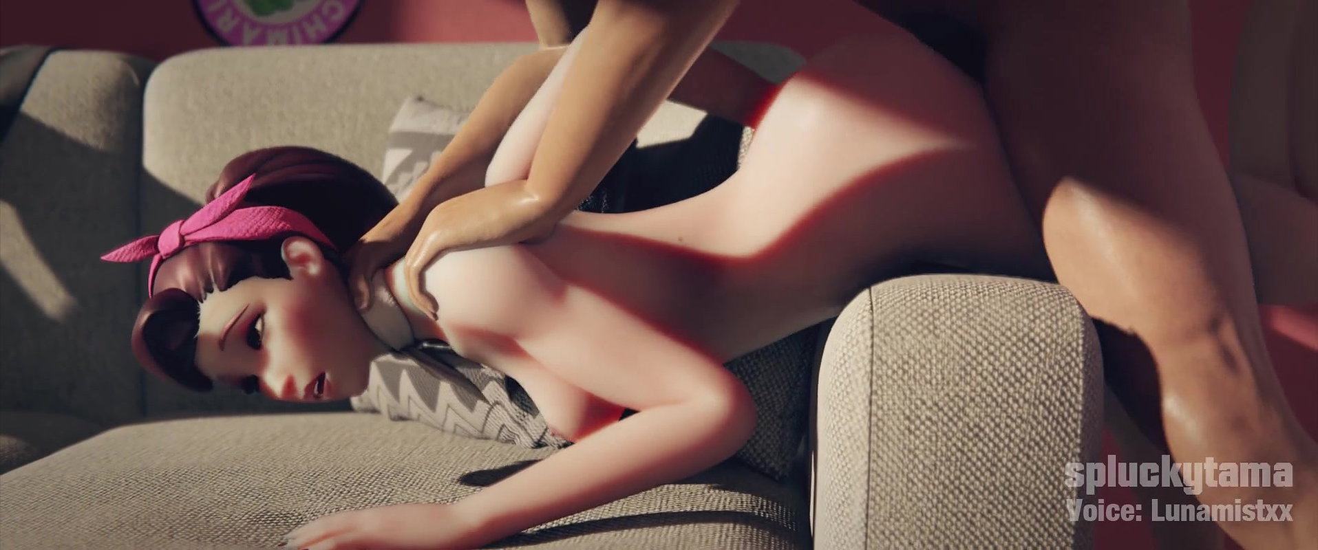 D Va Spluckytama Overwatch Animated Hentai 3 D CGI Video