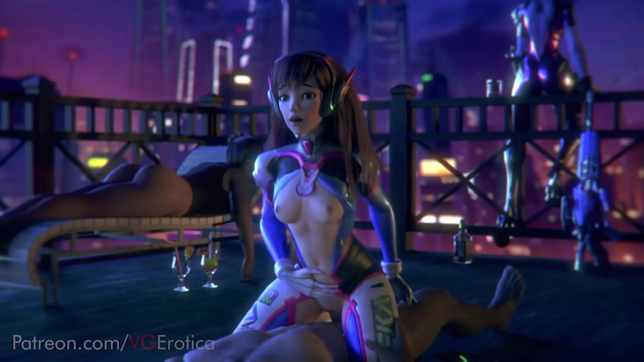 D Va VG Erotica Overwatch Animated Hentai 3 D CGI Video