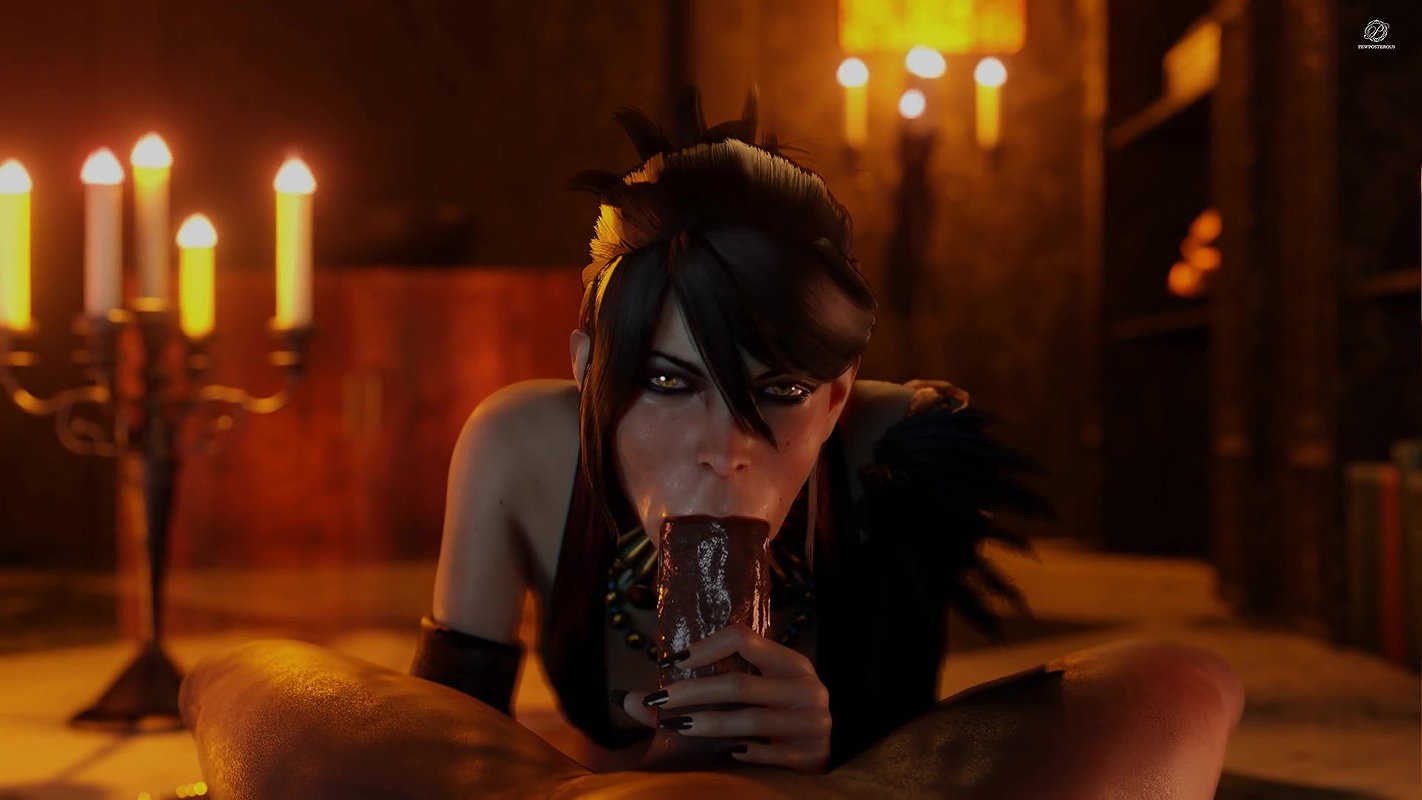 Morrigan Pewposterous Dragon Age Animated Hentai 3 D CGI Video 2