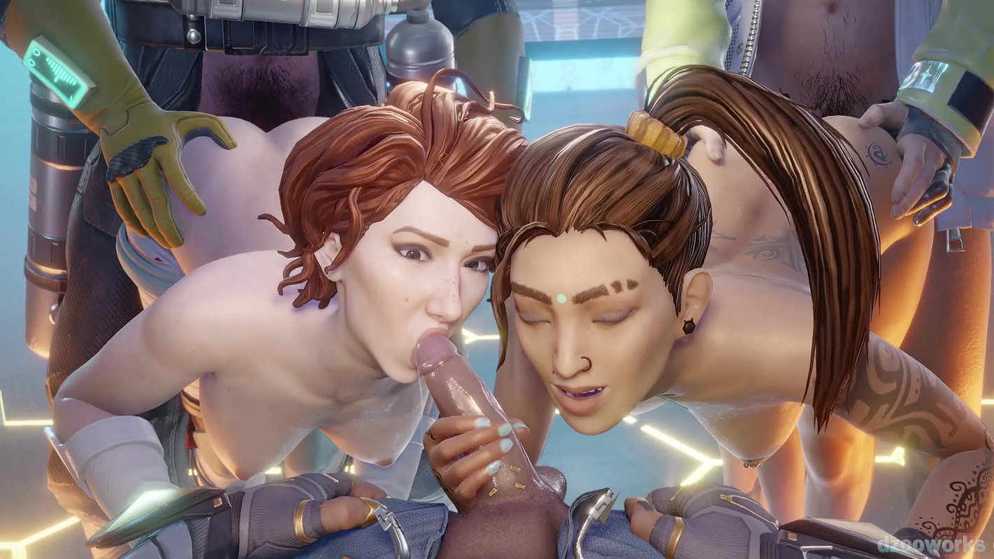 Rampart Horizon Caustic Crypto And Seer Dzooworks Apex Legends Animated Hentai 3 D CGI Video