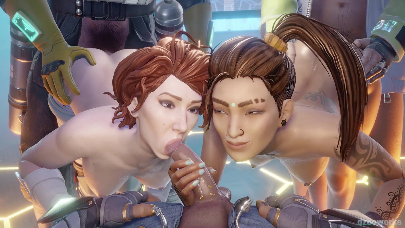 Rampart Horizon Caustic Crypto And Seer Dzooworks Apex Legends Animated Hentai 3 D CGI Video