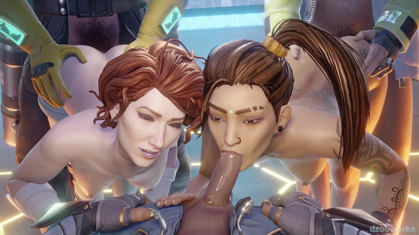 Rampart Horizon Caustic Crypto And Seer Dzooworks Apex Legends Animated Hentai 3 D CGI Video