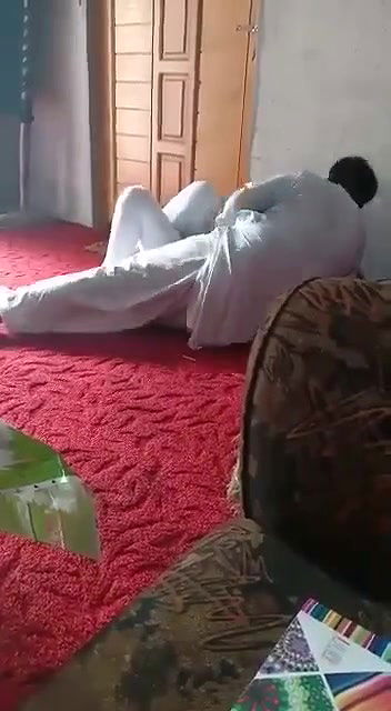 Tharki old man groping Ass of young girl and kissing forcefully