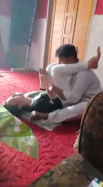 Tharki old man groping Ass of young girl and kissing forcefully