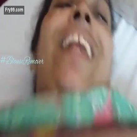Padma Aunty Stripping Saree