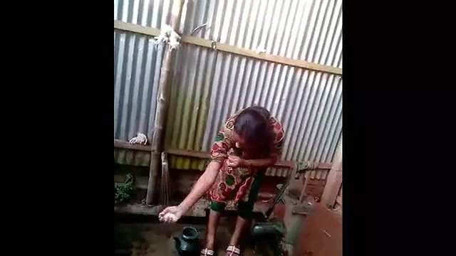 Desi Village Girl Outdoor Shower