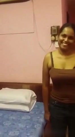 WIfe strips nude and gives blowjob