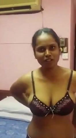 WIfe strips nude and gives blowjob