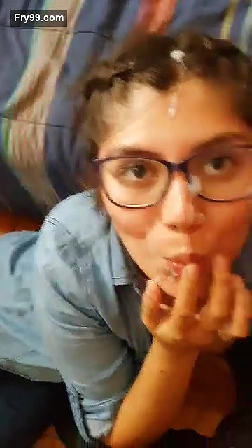 Taking cumshot