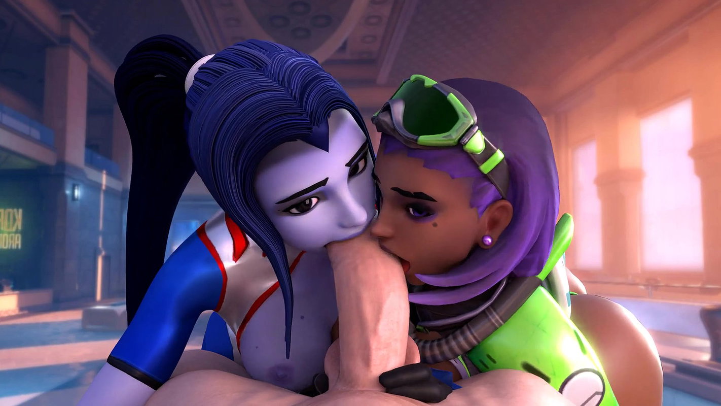 Widowmaker And Sombra Arho Angel Overwatch Animated Hentai 3 D CGI Video 2