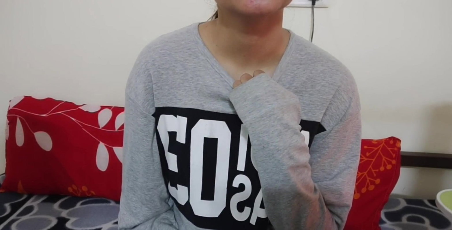 Desi step brother and step sister real sex Didi caressed the little cock and then got his pussy licked in Hindi audio