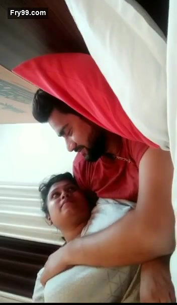 Sexy wife getting her boobs pressed