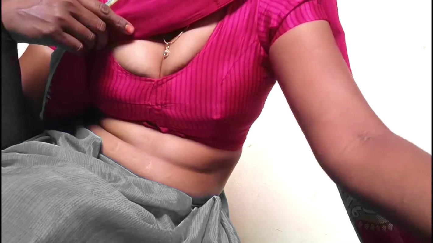 Ammu show big boobs with saree