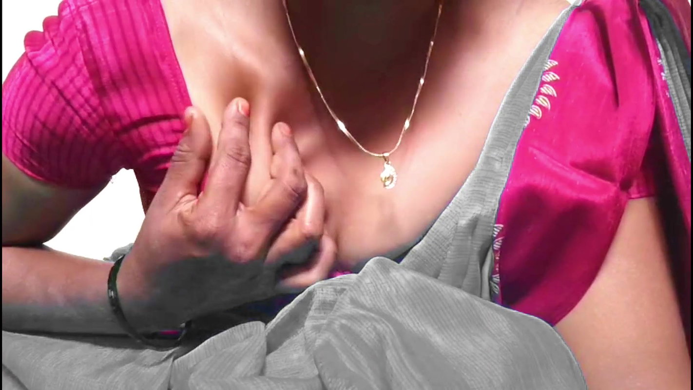 Ammu show big boobs with saree