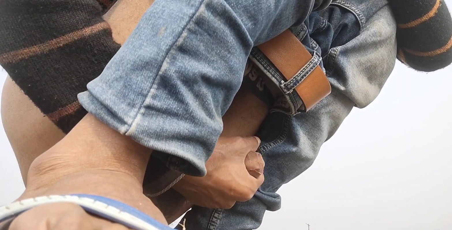 Fisting Big Cock Cumming in Outdoor Area