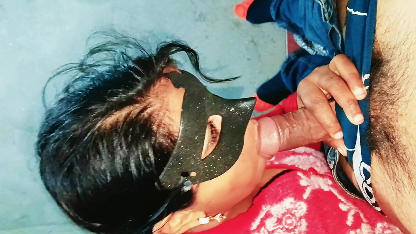 Desi Bhabhi Cumshot in Mouth Excellent Blowjob Non Stop Sucking Big Black Dick