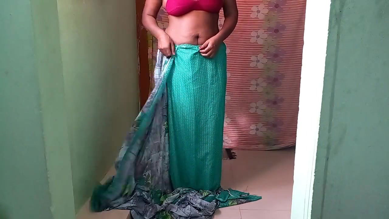 Green saree