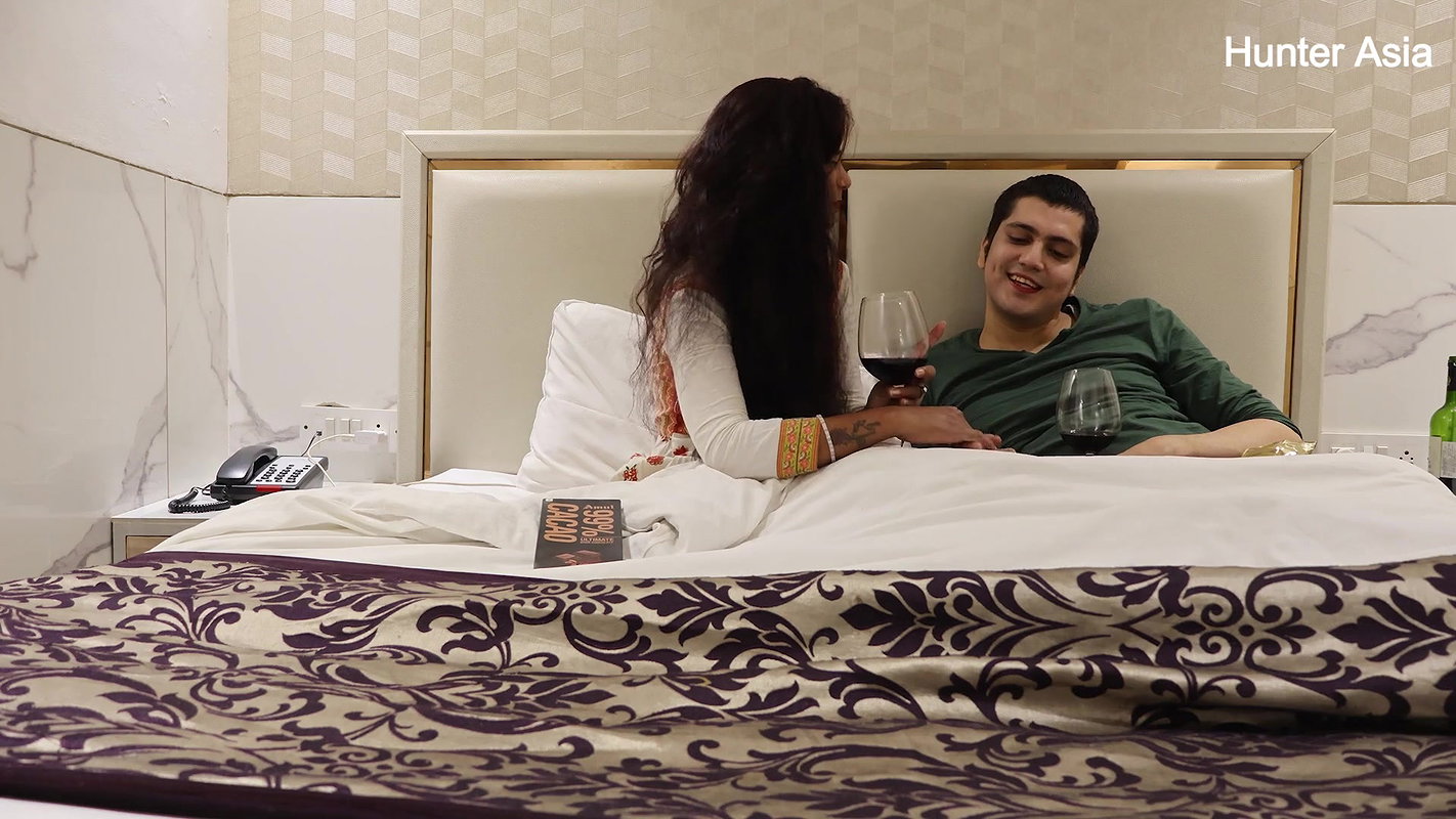 Indian MILF & Young Guy, Beverages Turn Into Something More