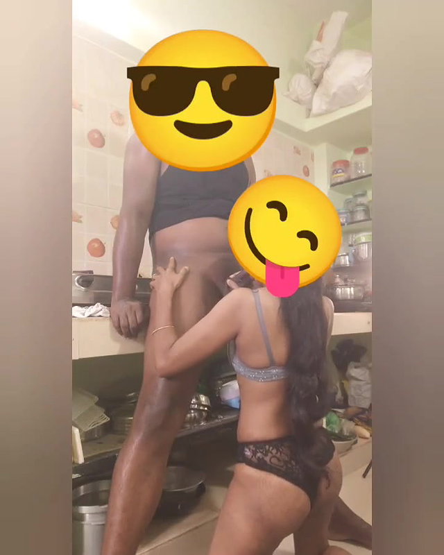 Indian Stepsister Cooking in Kitchen Fucked by Her Stepbrother Part 1