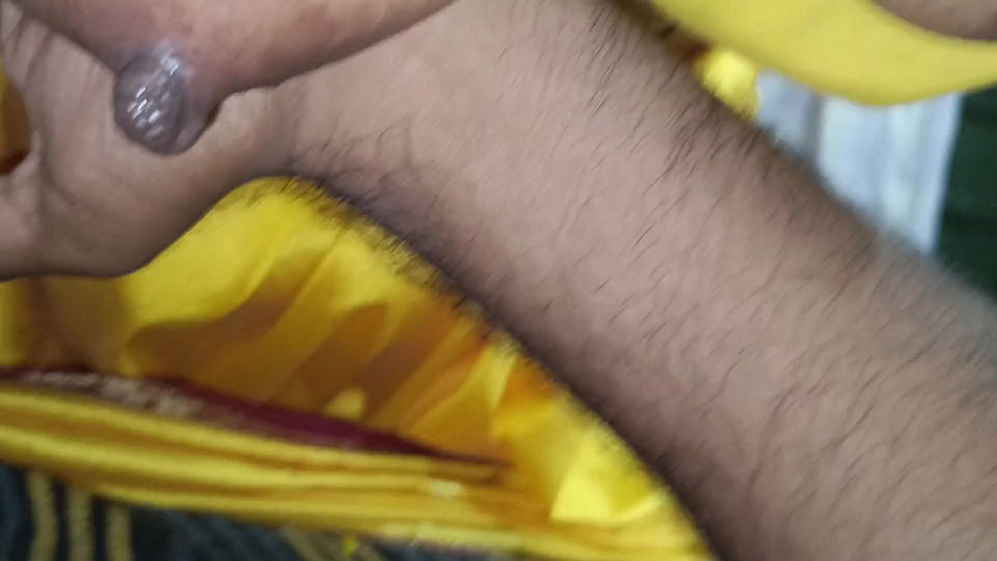 Yellow Saree Hot Breast Nipple Licking