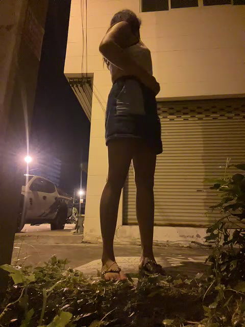 Bella-Naughty 8 road street daring full nude