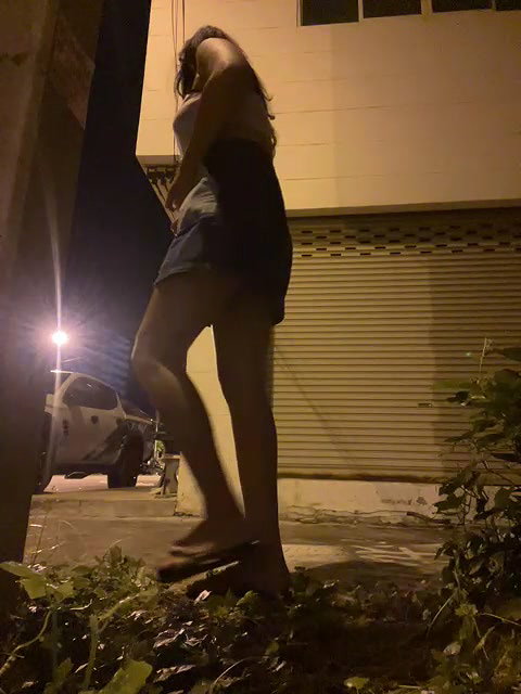 Bella-Naughty 8 road street daring full nude