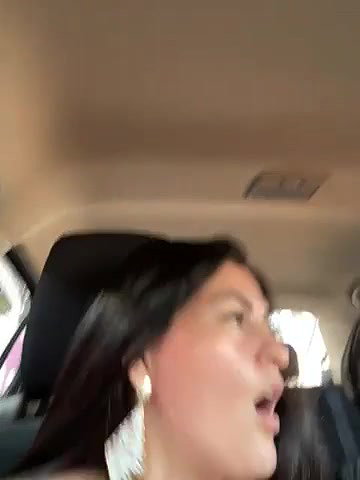 Carolina_novoa 16 pussy fingering and cum in car