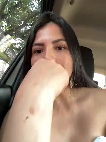 Carolina_novoa 16 pussy fingering and cum in car
