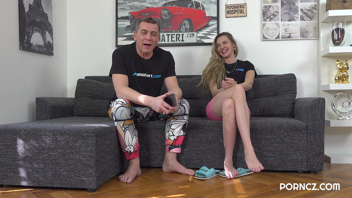 Victoria Benz – Laughing blonde Czech model loves a hard dick