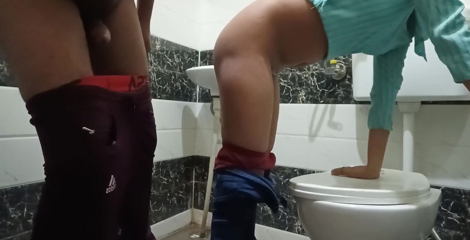 Indian Desi village stepsister is masterbating in bathroom catch stepbrother and fucked hard bathroom clear Hindi audio