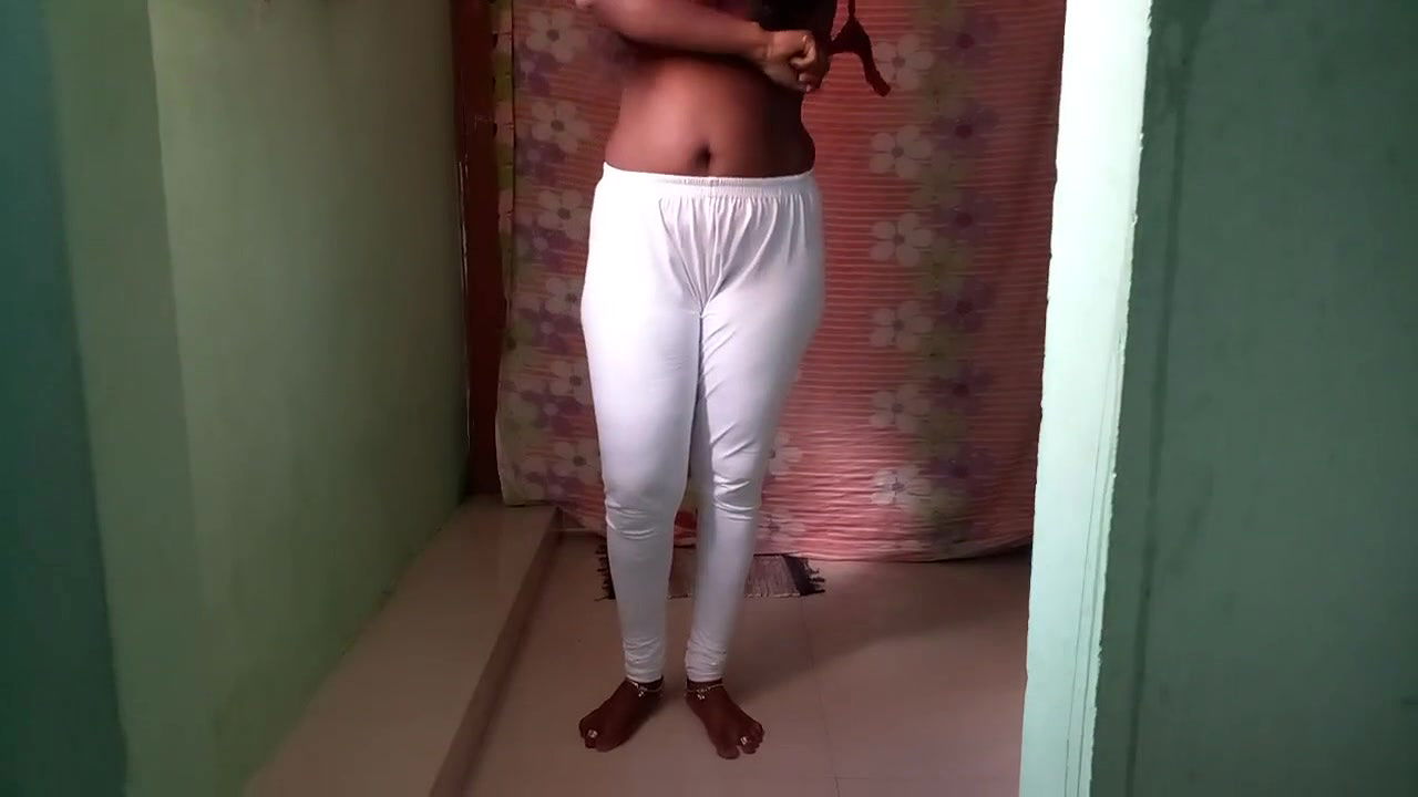 Indian girl in leggings.