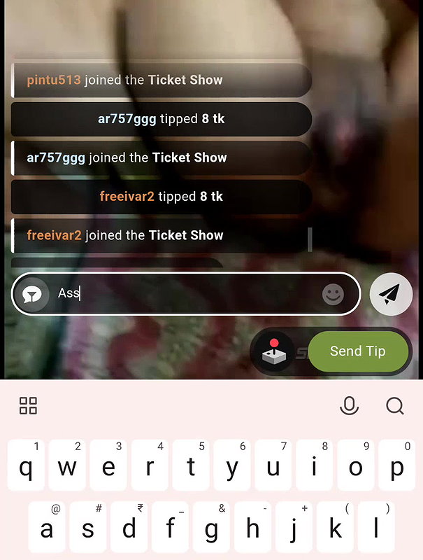 Sandhyasan143 8 Rare Ticket show Closeup wide spreading both holes at request