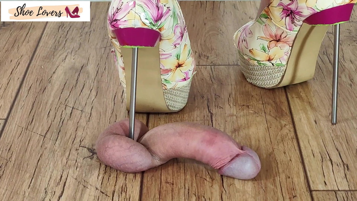 Floral Opentoe Pumps Modified Heel Shoejob Heel Insertion