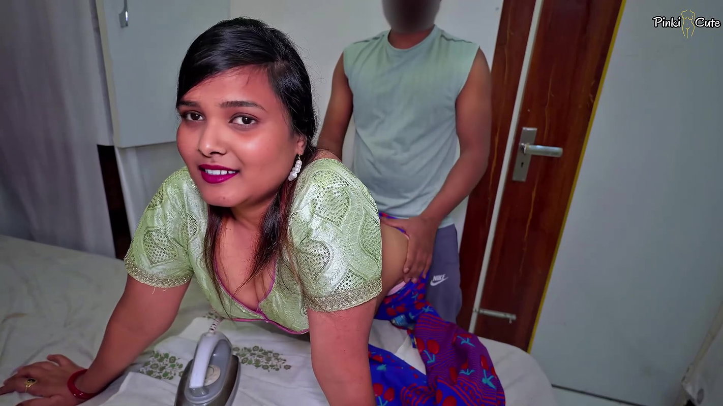 My maid flirt in doggystyle..big ass maid gets hard fucked by owner when maid was mopping the floor with Hindi Audio.