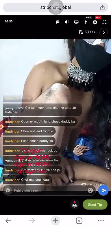 Poojaji690 1 Ticket show pussy fingering
