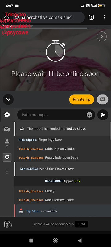 Nishi-2 Ticket show pussy fingering and marker ass hole fucking1