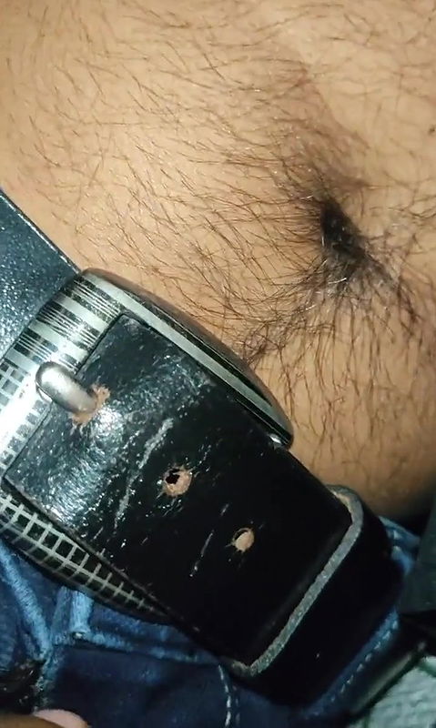 Punjabi couple has fun in wash room.