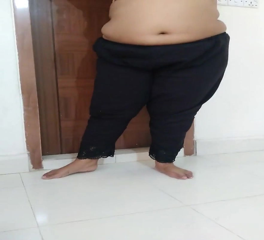 Widowed MILF Horny stepmom masturbates in alone, while stepson helps her cum then accidentally cums inside huge ass