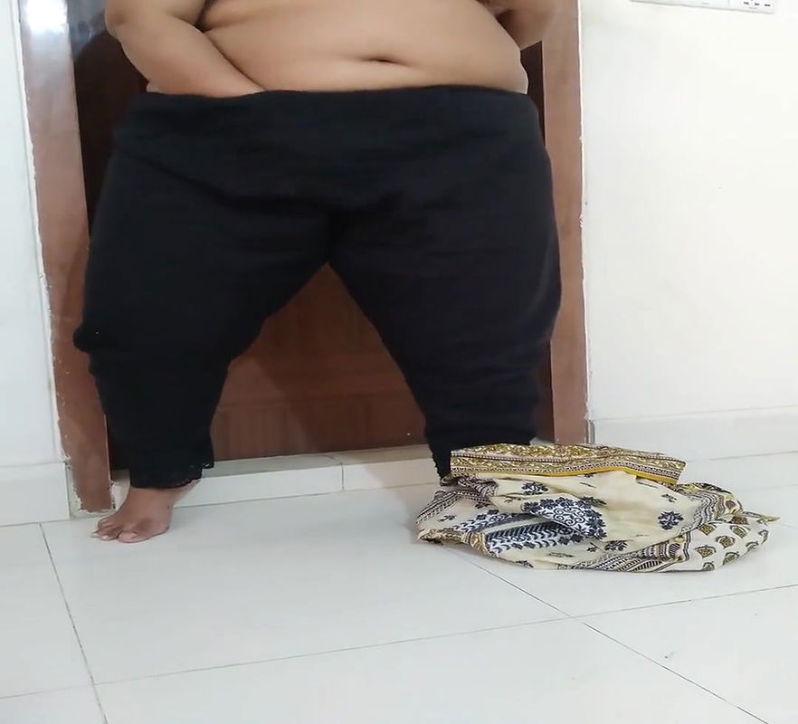 Widowed MILF Horny stepmom masturbates in alone, while stepson helps her cum then accidentally cums inside huge ass