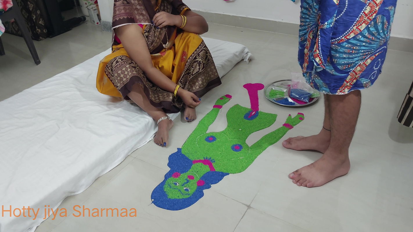 XXX Indian Step sister get ready for fuck with step brother in diwali celebration