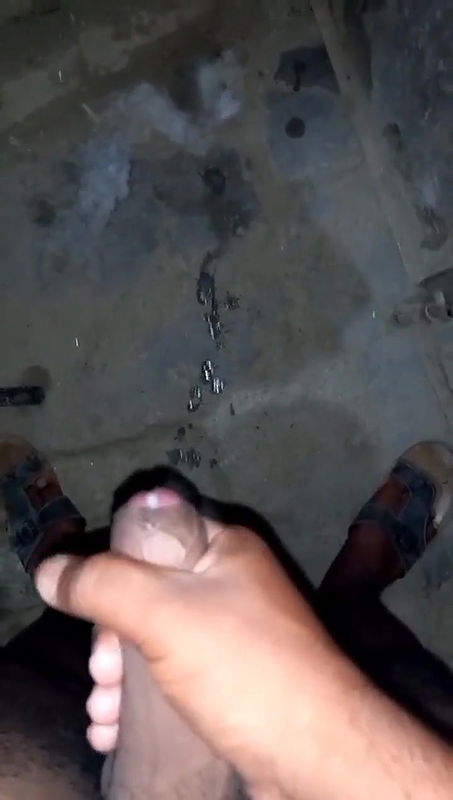 Young man masturbating