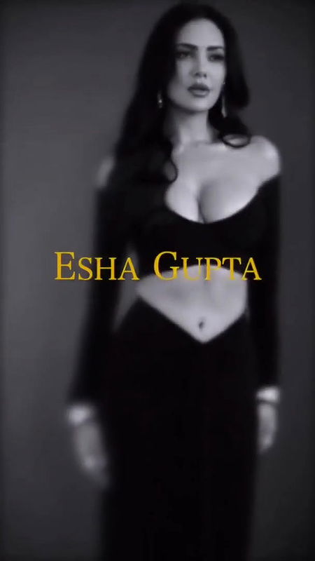 SLUTTY ESHA GUPTA DEEP PLUNGING NECK DRESS MELONS TEASE PHOTOSHOOT