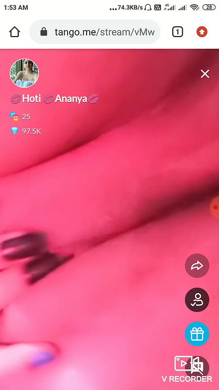 hot Ananya  hot tango premium show